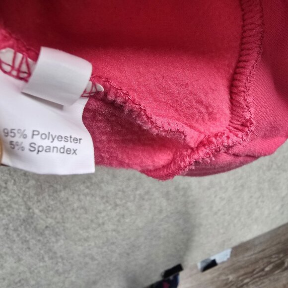 Hot Pink Womens Quarter-Zip Pullover Sweatshirt Size 8XL Polyester/Spandex Blend - Picture 4 of 7